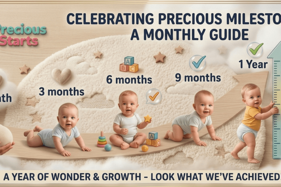 baby milestones month by month - Preciousstarts Dr Bindu